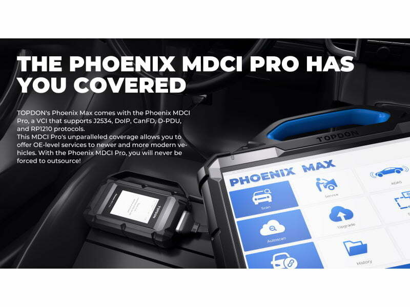 TOPDON Phoenix Max J2534 Diagnostic Scan Tool
