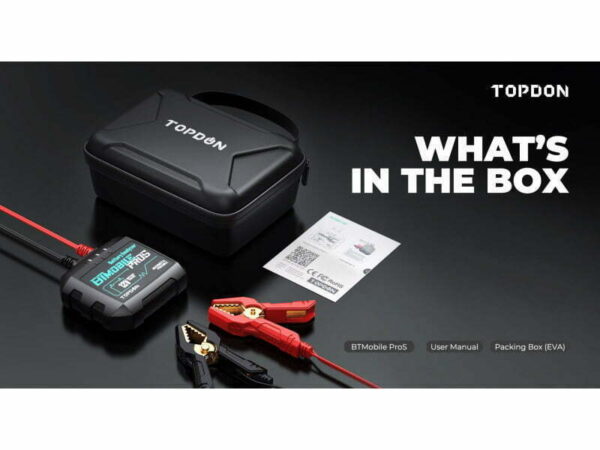 TOPDON Battery Tester BTMobile ProS Contents from Concept Garage Equipment