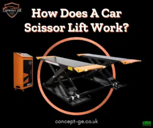 How does a car scissor lift work?