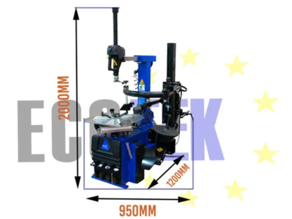 Tyre Changer Fully Automatic Ecotek T22 dimensions from Concept Garage Equipment