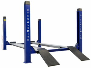 4 Post Lift 3.5 Tonne Shallow MOT or Service Lift 1 Phase or 3 Phase by Tecalemit from Concept Garage Equipment