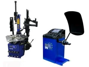 Tyre Changer Wheel Balancer Ecotek Package for Car or Motorcycle from Concept Garage Equipment