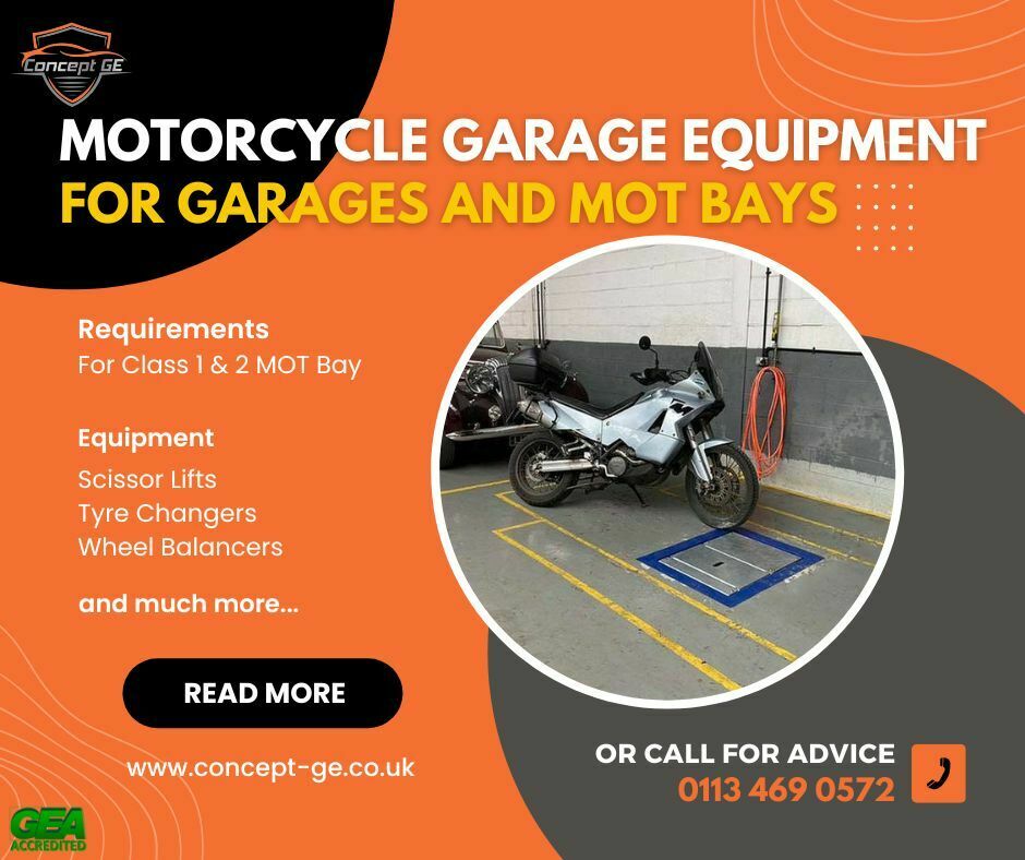 Motorcycle Garage Equipment for Garages and MOT Bays
