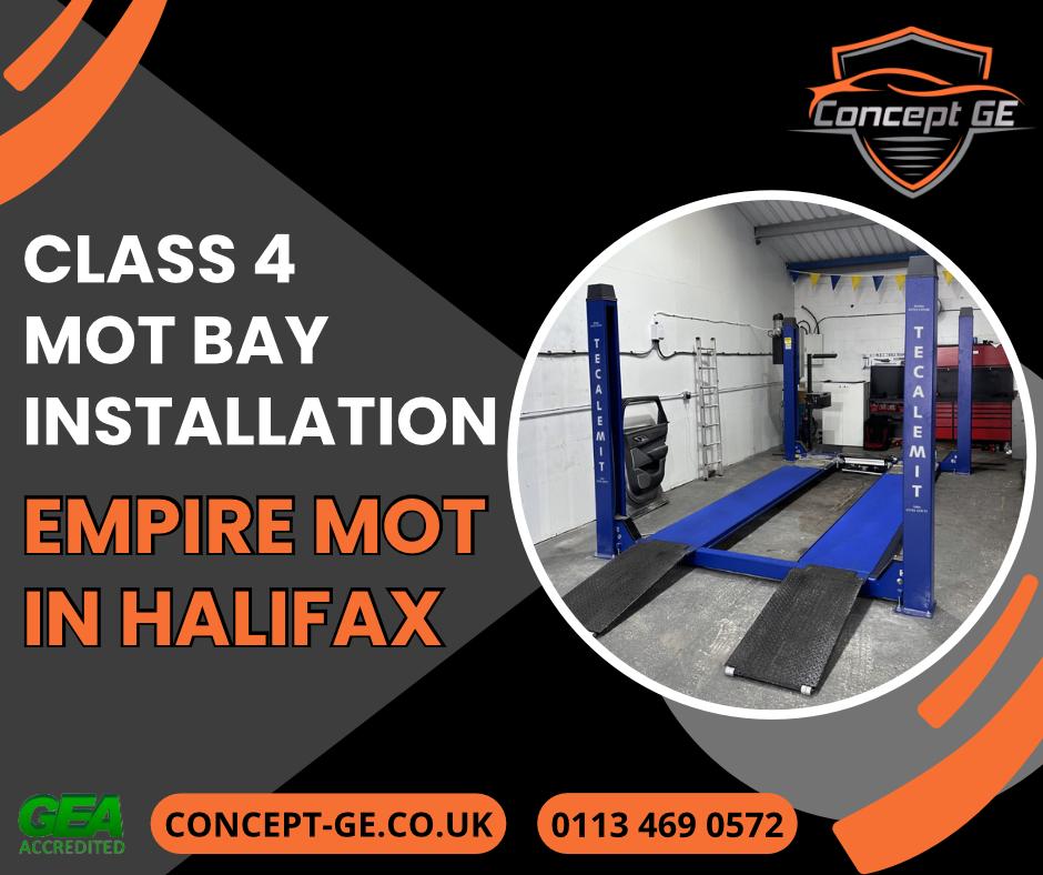 Empire MOT in Halifax Class 4 ATL MOT Bay Installation by Concept Garage Equipment