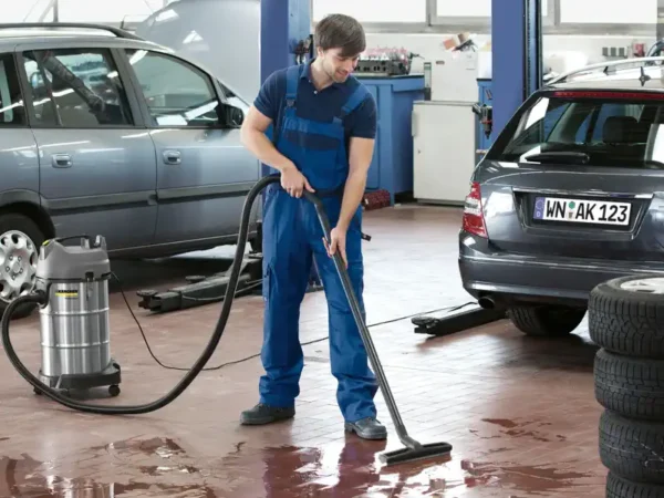 Wet and Dry Vacuum Cleaner NT 301 Me Classic in car workshop by Concept Garage Equipment