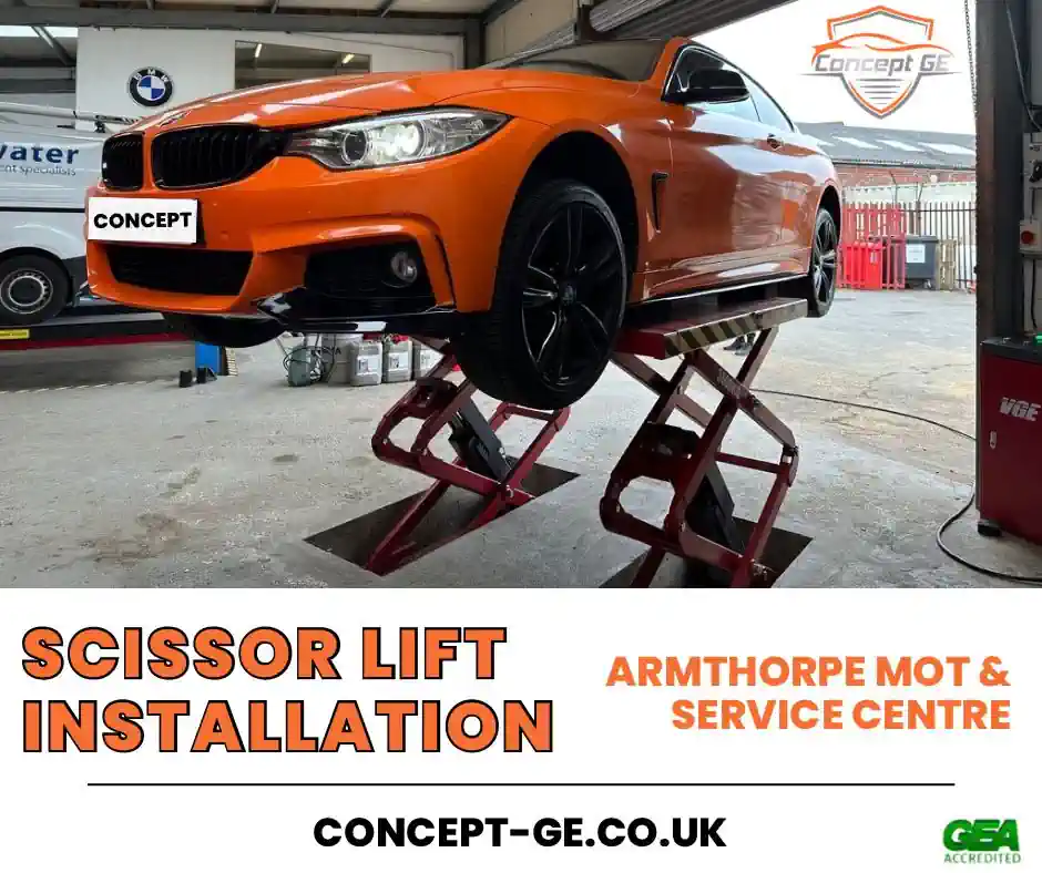 Recessed Scissor Lift Install: Armthorpe MOT and Service Centre in Doncaster