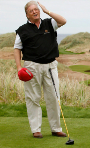 Donald Trump at Trump International Golf Links Scotland