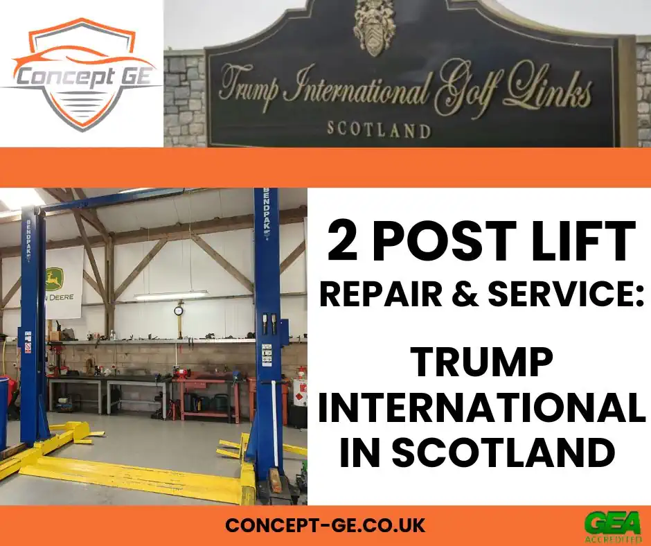 2 Post Lift Repair and Service: Trump International in Scotland