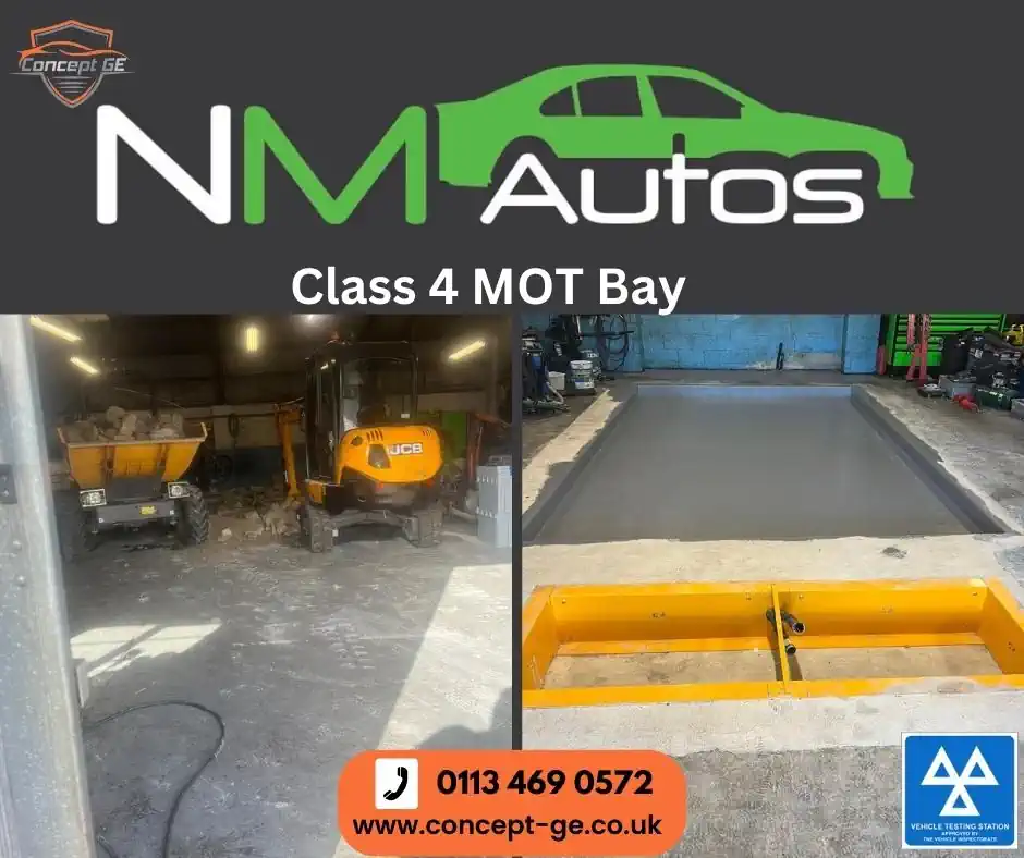 New Class 4 MOT Bay installation for NM Auto Repairs Ltd in Aldershot