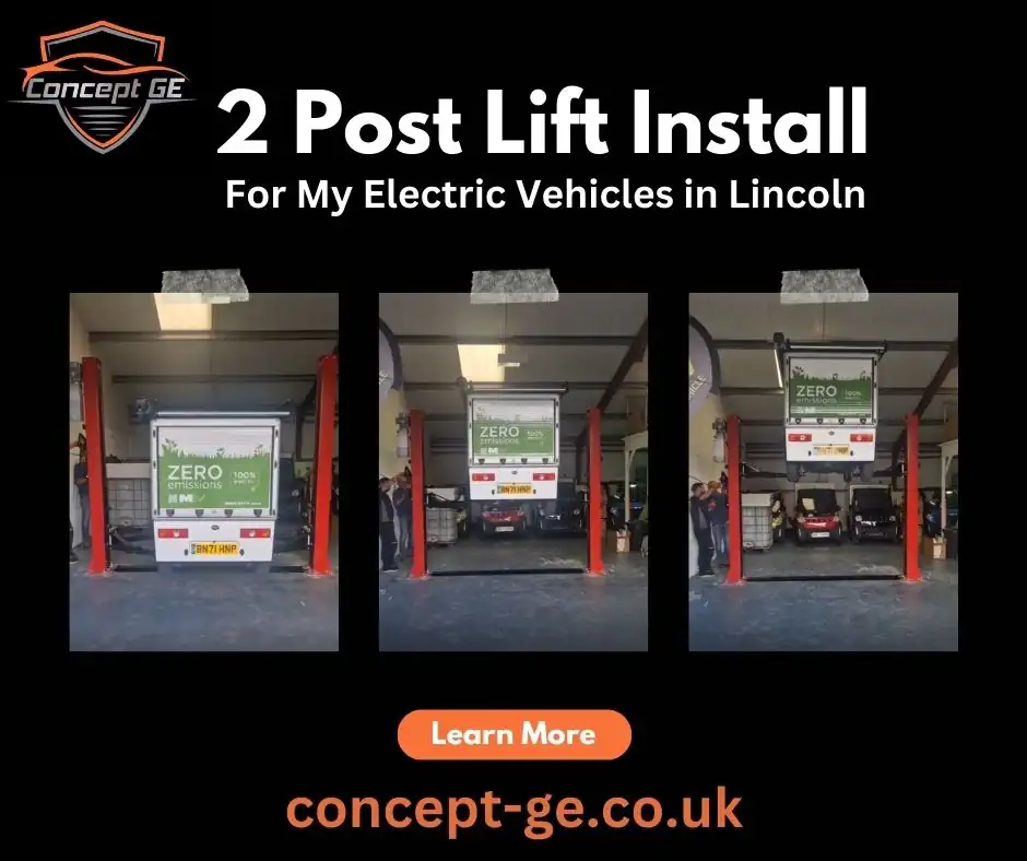 2 Post Lift installation for My Electric Vehicle in Lincoln