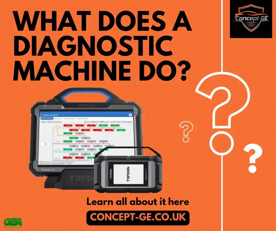 What does a diagnostic machine do?