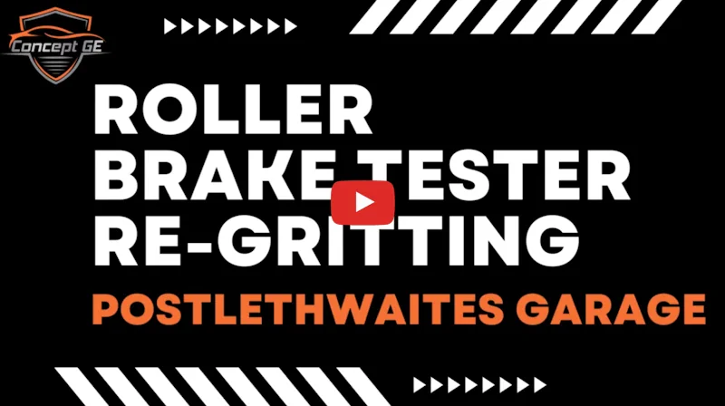 Roller Brake Tester Re-Gritting at Postlethwaites Garage