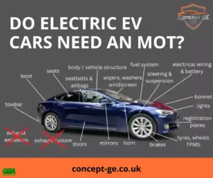 do electric EV cars need an MOT test?