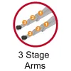 2 Post Car Lift UT40E with 3 Stage Arms