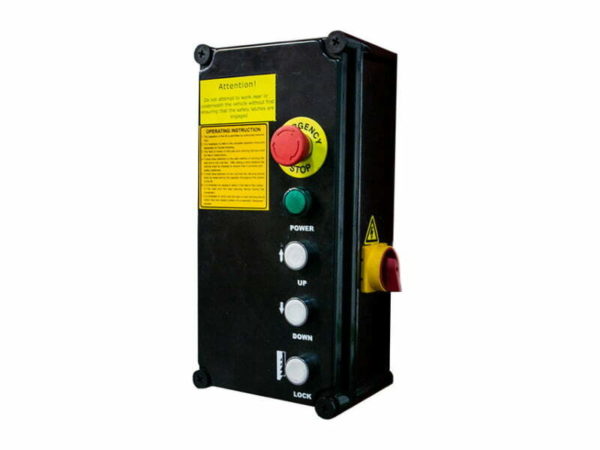 2 Post Lift 5 Tonne Eurotek UT50 Van Lift Control Panel from Concept Garage Equipment