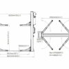 2 Post Lift 5 Tonne Eurotek UT50 Van Lift dimensions from Concept Garage Equipment