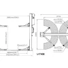 2 Post Lift Automatic Eurotek UT40E dimensions