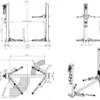 2 Post Lift C42E dimensions