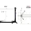 2 Post Lift Hofmann Megaplan Cascos C3.2 dimensions with base