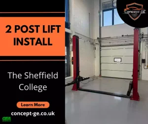 2 Post Lift Install for The Sheffield College