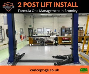 2-Post Lift Installed for Formula One Management in Bromley