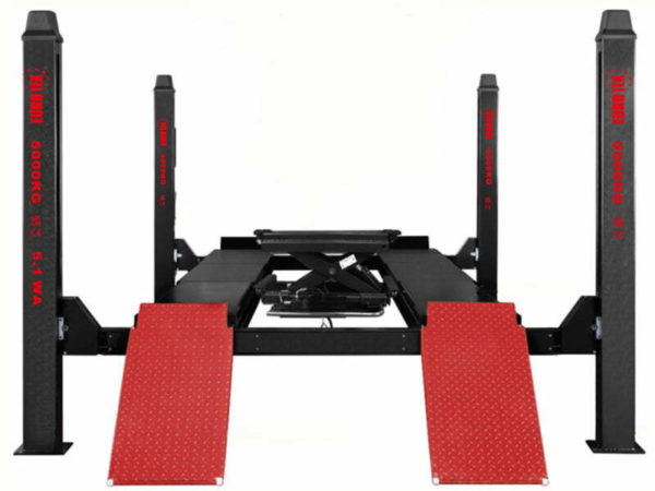 4 Post Lift service lift 5 tonne standard platform with Jacking Beam from Concept Garage Equipment