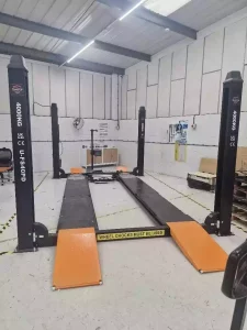 4 post MOT lift at Jemka Ltd