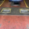 Roller Brake Tester Re-Gritting Before Regritting
