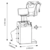 C400B-Wheel-Balancer-Dimensions Wheel Balancer C400B Width Sonar & Laser. Car or Motorcycle