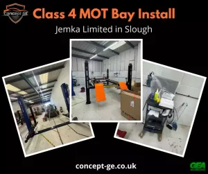 Class 4 MOT Bay installation for Jemka Limited in Slough