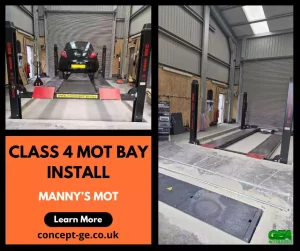 Class 4 MOT Bay install for Manny's MOT
