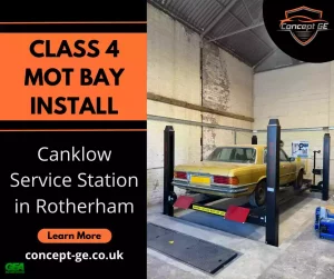 Class 4 MOT Bay install for Canklow Service Station in Rotherham