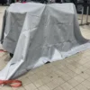 Fire Blanket covering Lithium Batteries