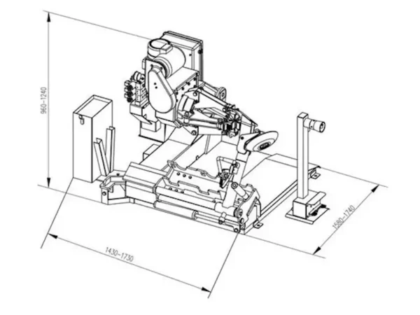 Hofmann-Megaplan-megamount-352-tyre-changer-dimension Hofmann Megaplan megamount 352 truck tyre changer dimensions