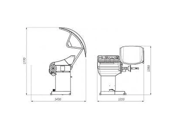 Hofmann Megaplan megaspin 420 fully-auto wheel balancer dimensions