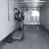 Karcher Sweeper KM 7020 C in use by Concept Garage Equipment