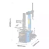 Luxus 414 12V G-Series Tyre Changer dimensions