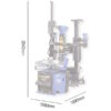 Luxus 614 G-Series Tyre Changer 1 phase 240v or 3 phase dimensions