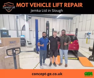 MOT Vehicle Lift Repair for Jemka Ltd in Slough