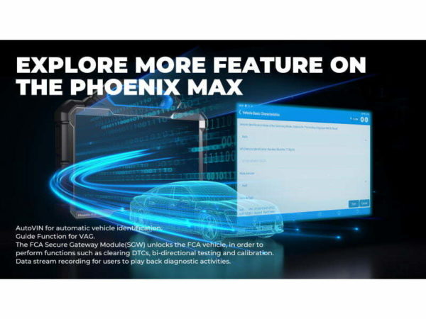 Phoenix-MAX-VCI-diagnostic-scanner-features Phoenix MAX +VCI diagnostic scanner features from Concept Garage Equipment