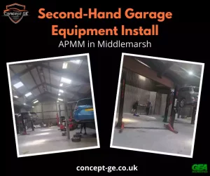 second-hand garage equipment install for APMM in Middlemarsh
