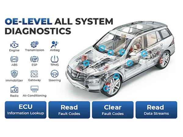 Topdon Phoenix Lite3 diagnostic scanner oe-level all system diagnostics