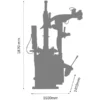 Tyre-Changer-C222-dimensions Tyre Changer C222 dimensions