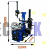 Tyre Changer Ecotek Package for Car or Motorcycle dimensions from Concept Garage Equipment
