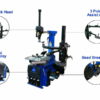 Tyre Changer Ecotek Package for Car or Motorcycle specs from Concept Garage Equipment