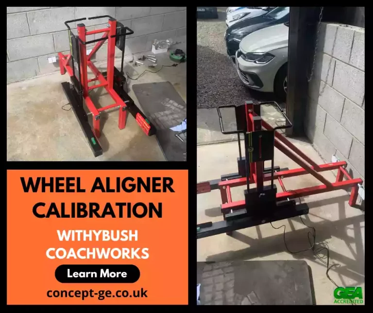 Wheel Aligner Calibration for Withybush Coachworks in Pembrokeshire.