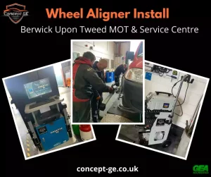 Wheel aligner installation for Berwick Upon Tweed MOT & Service Centre