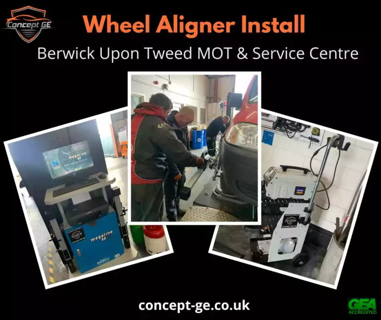 Wheel aligner installation for Berwick Upon Tweed MOT & Service Centre