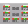 Wheel Aligner Supertracker STR130 screen readings