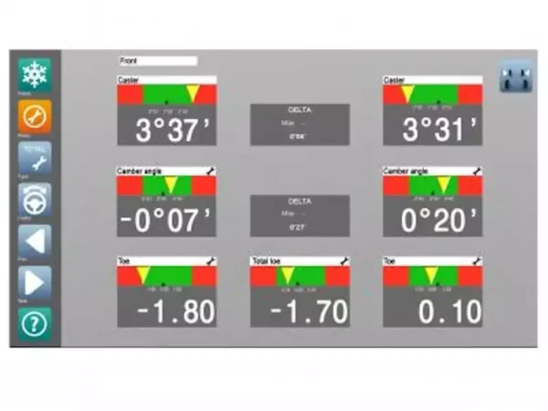 Wheel-Aligner-Supertracker-STR130-screen-readings Wheel Aligner Supertracker STR130 screen readings